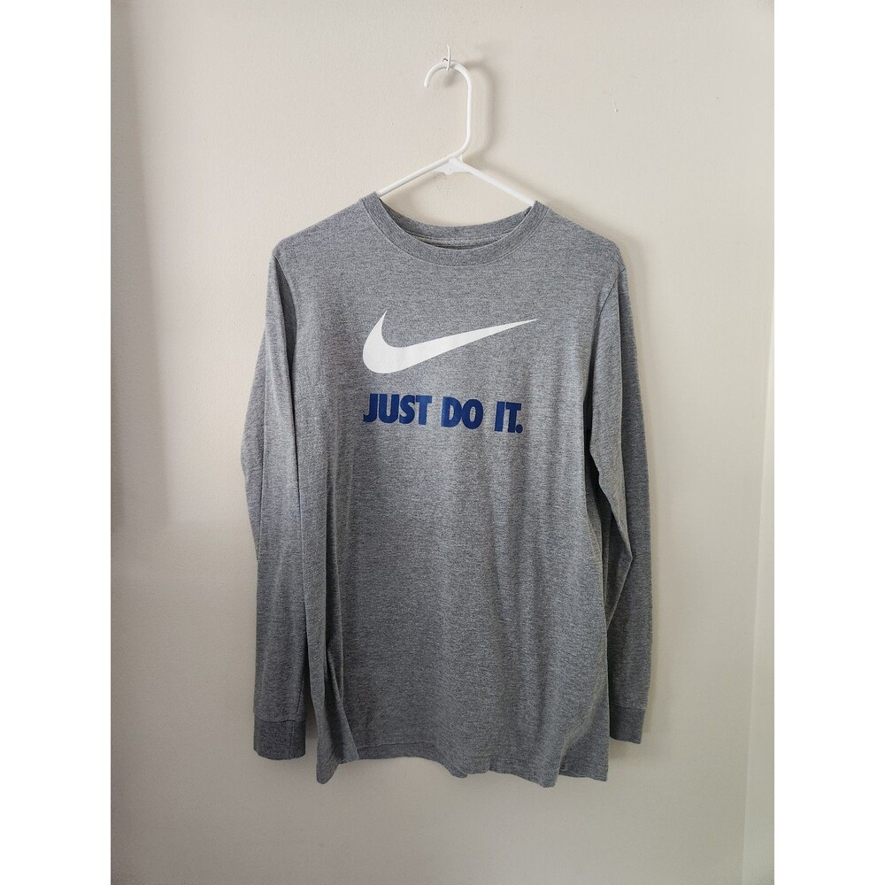 Nike grey logo long sleeve shirt